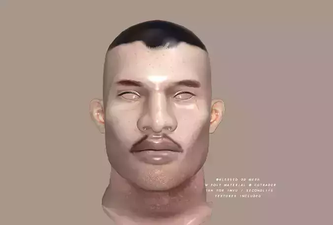 3DBlessed Christopher Mesh Head Skin and head