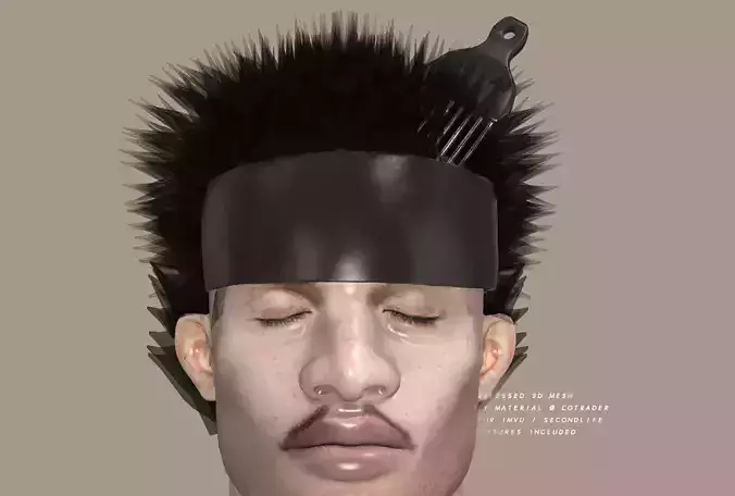 3DBlessed Afro Hair Pic and Headband