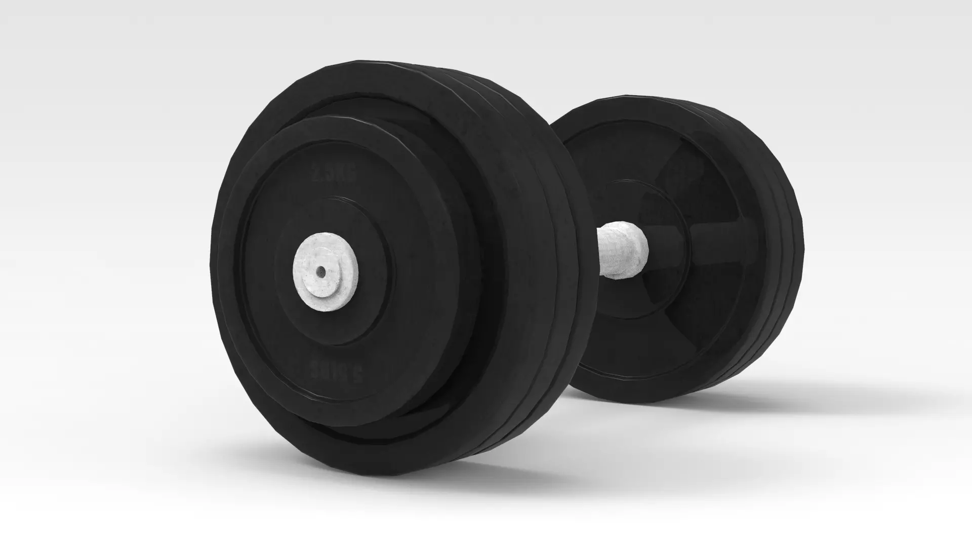 Dumbbell pair of dumbbells 3D model