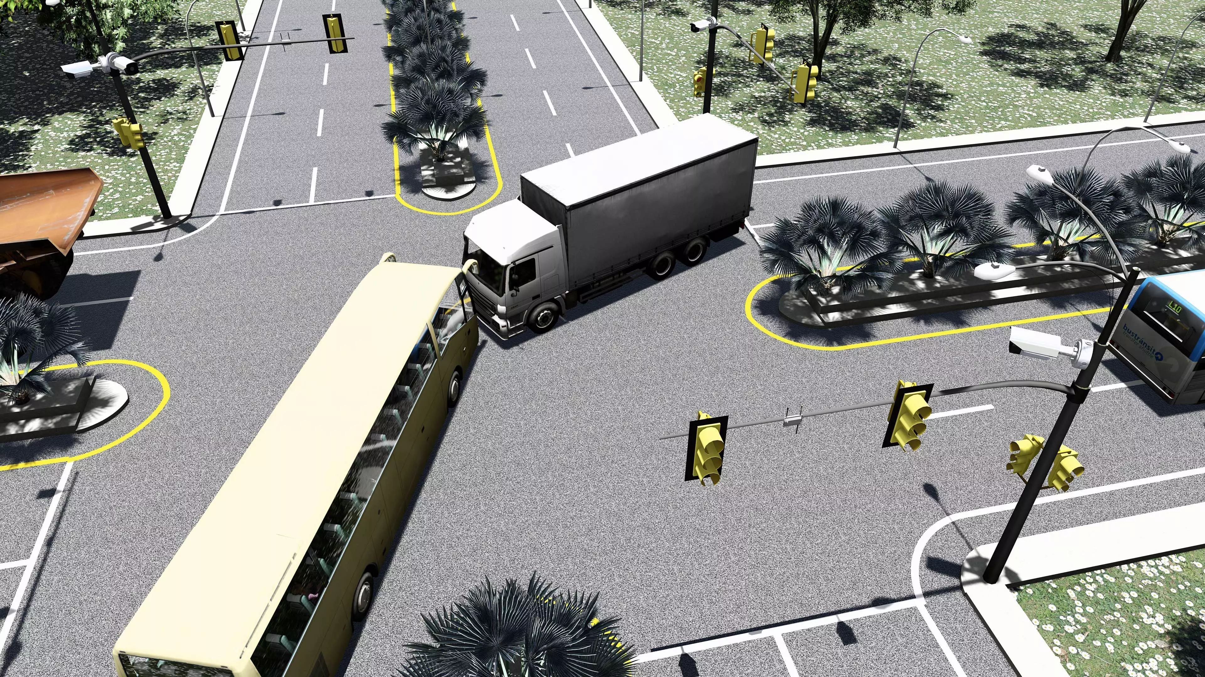 Road Accident   Low-poly 3D model_0