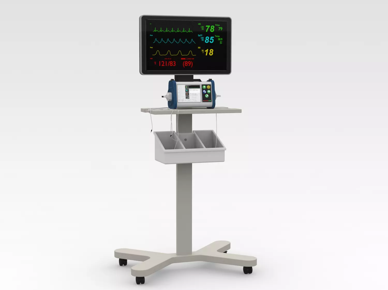 ECG Machine 3D model