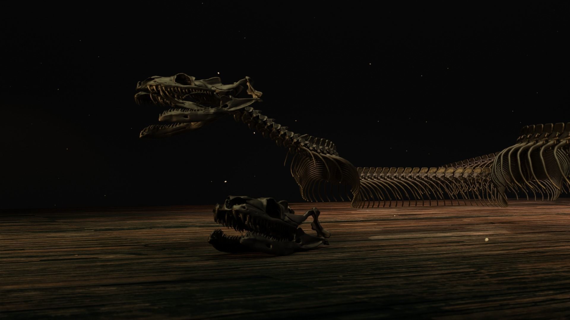 Snake Skeleton Titanoboa 3D print model_3