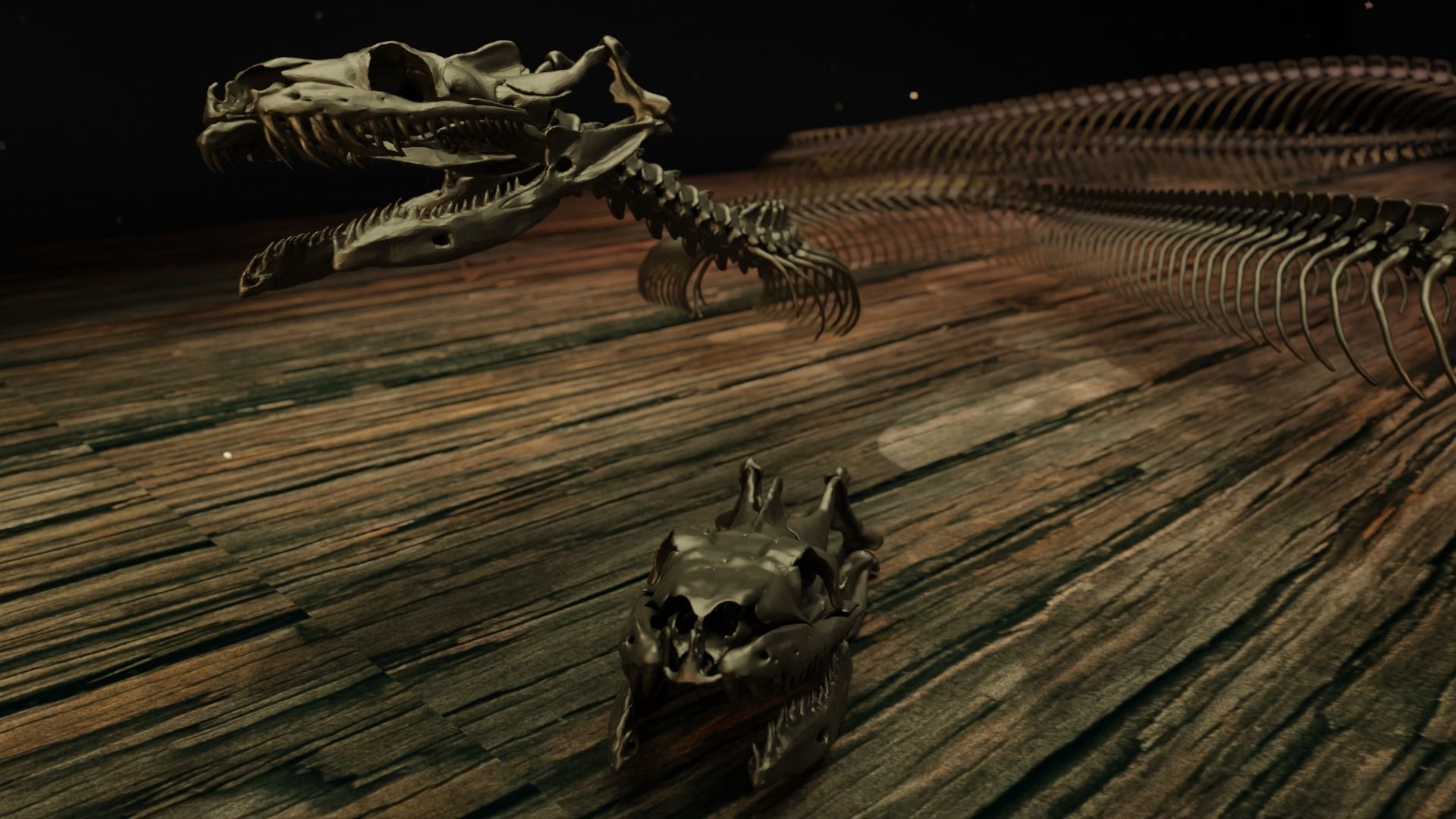 Snake Skeleton Titanoboa 3D print model_8