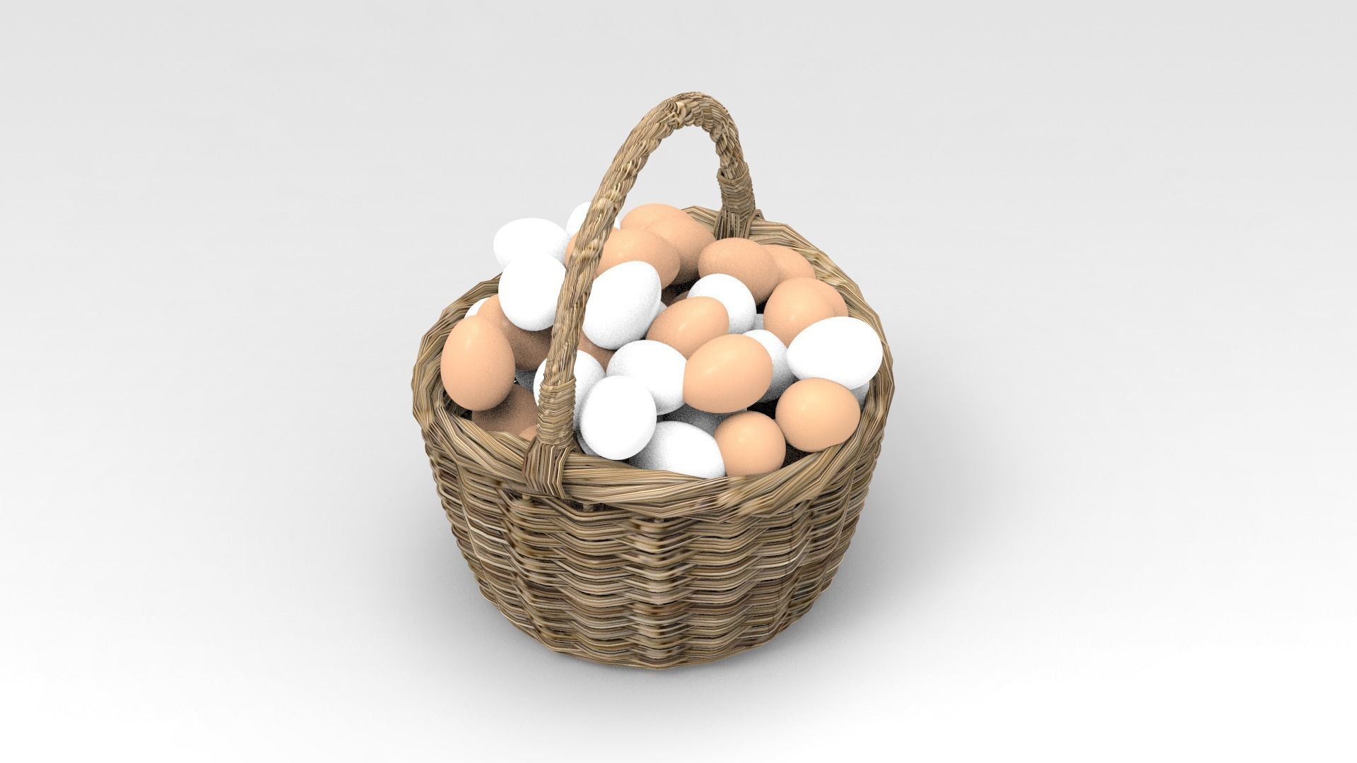 Egg Basket 3D model_2