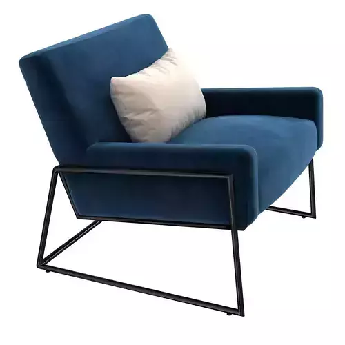 Article Regis Cascadia Blue Lounge Chair 3D model