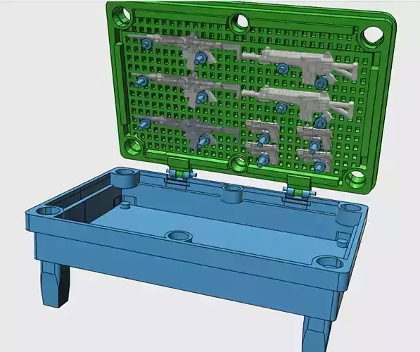 Legends Scale Hidden Rifle Rack Pool Table 