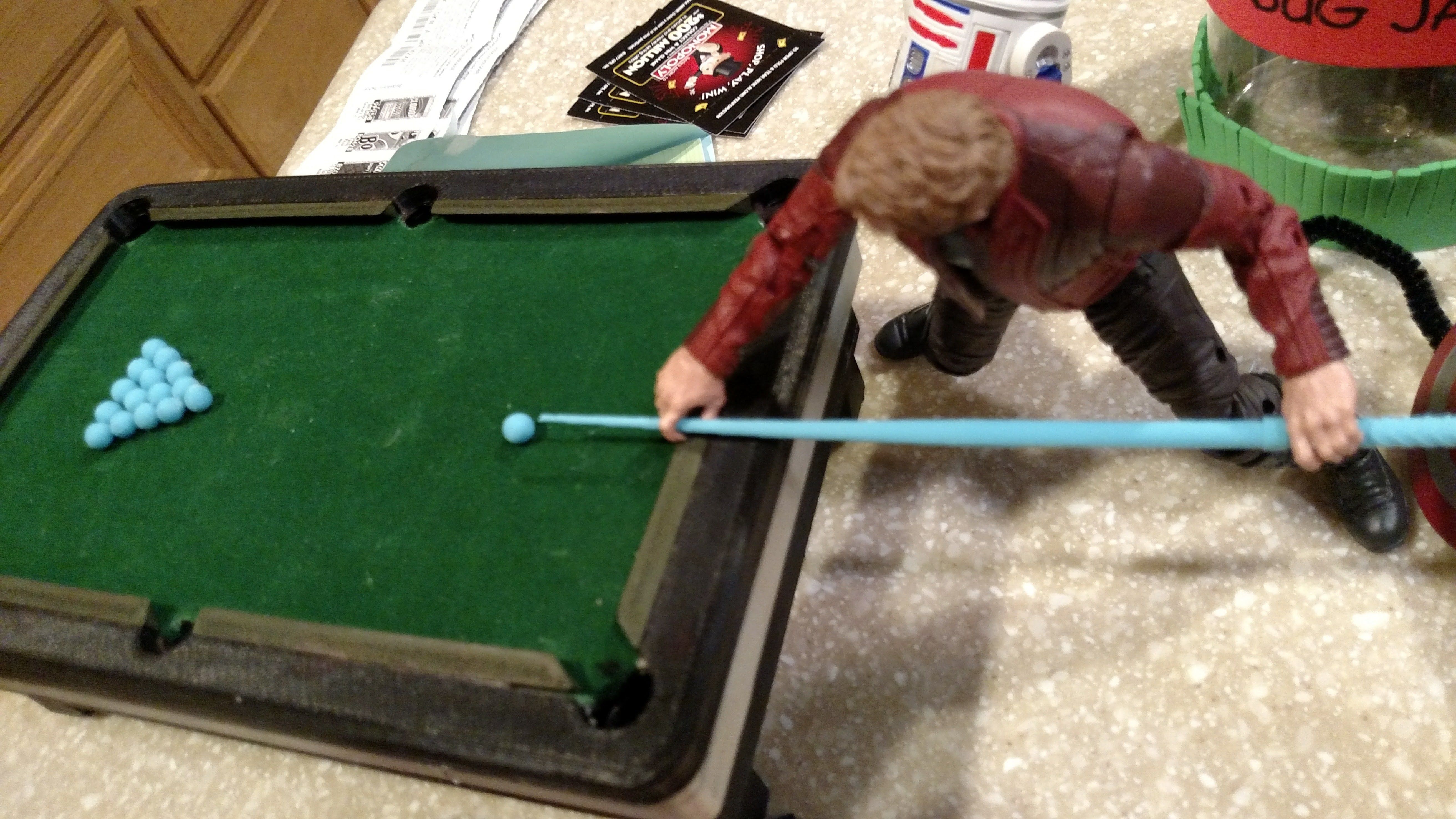 Legends Scale Hidden Rifle Rack Pool Table 3D print model_6