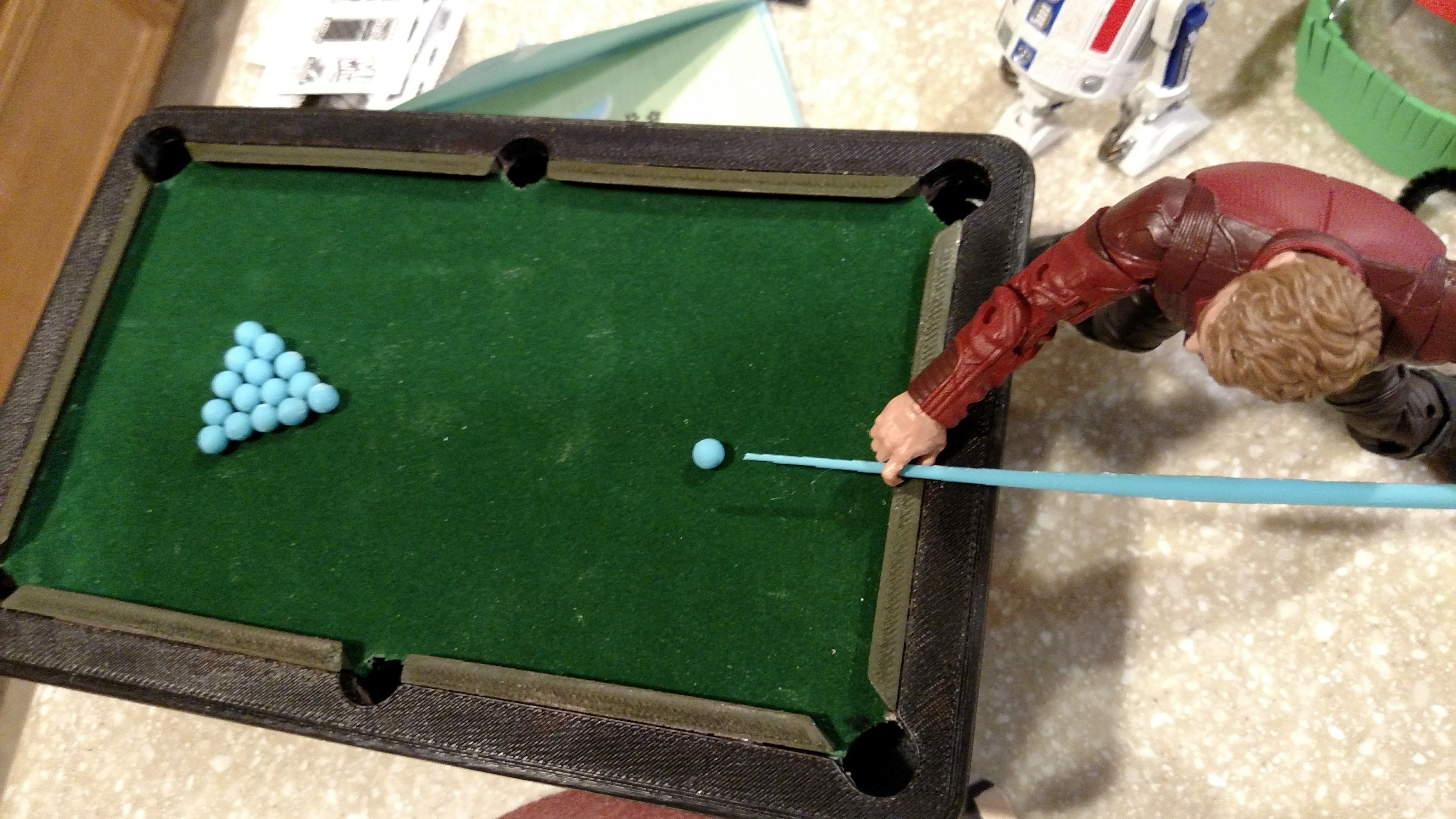 Legends Scale Hidden Rifle Rack Pool Table 3D print model_5