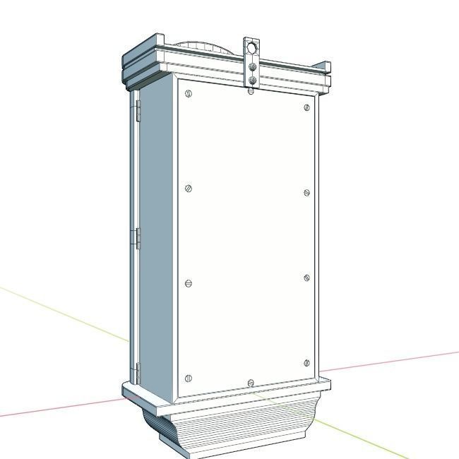 Wall Clock 3D model_7