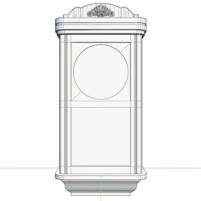 Wall Clock 3D model_14