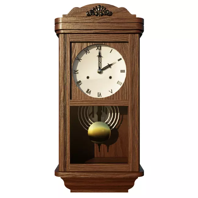 Wall Clock 3D model_0