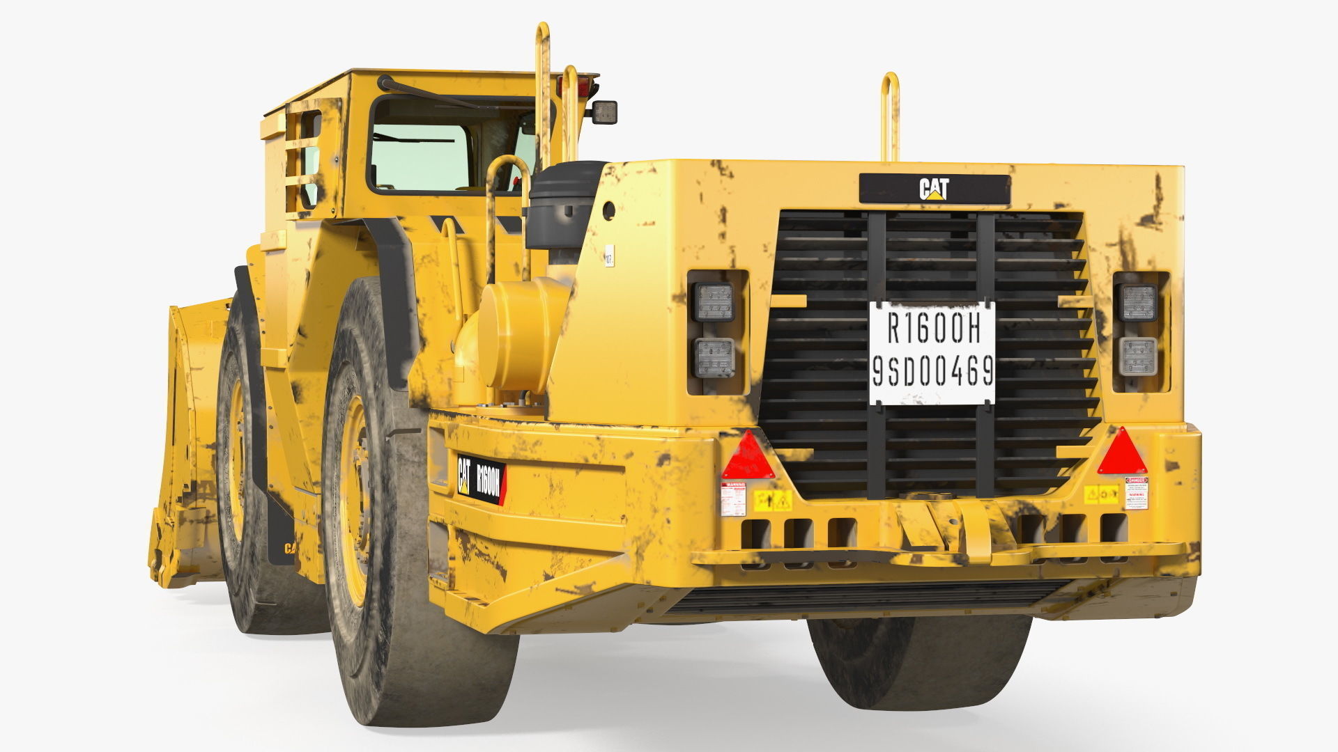 Mining Loader CAT R1600H Dirty Rigged 3D model_16