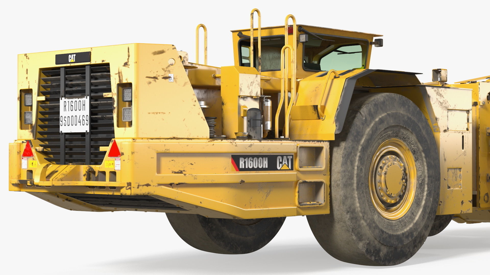 Mining Loader CAT R1600H Dirty Rigged 3D model_22