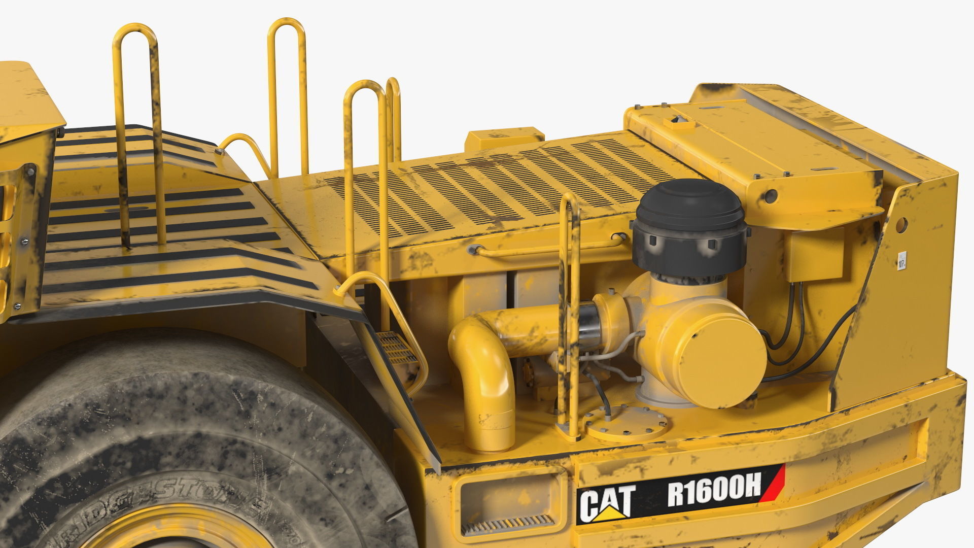 Mining Loader CAT R1600H Dirty Rigged 3D model_24