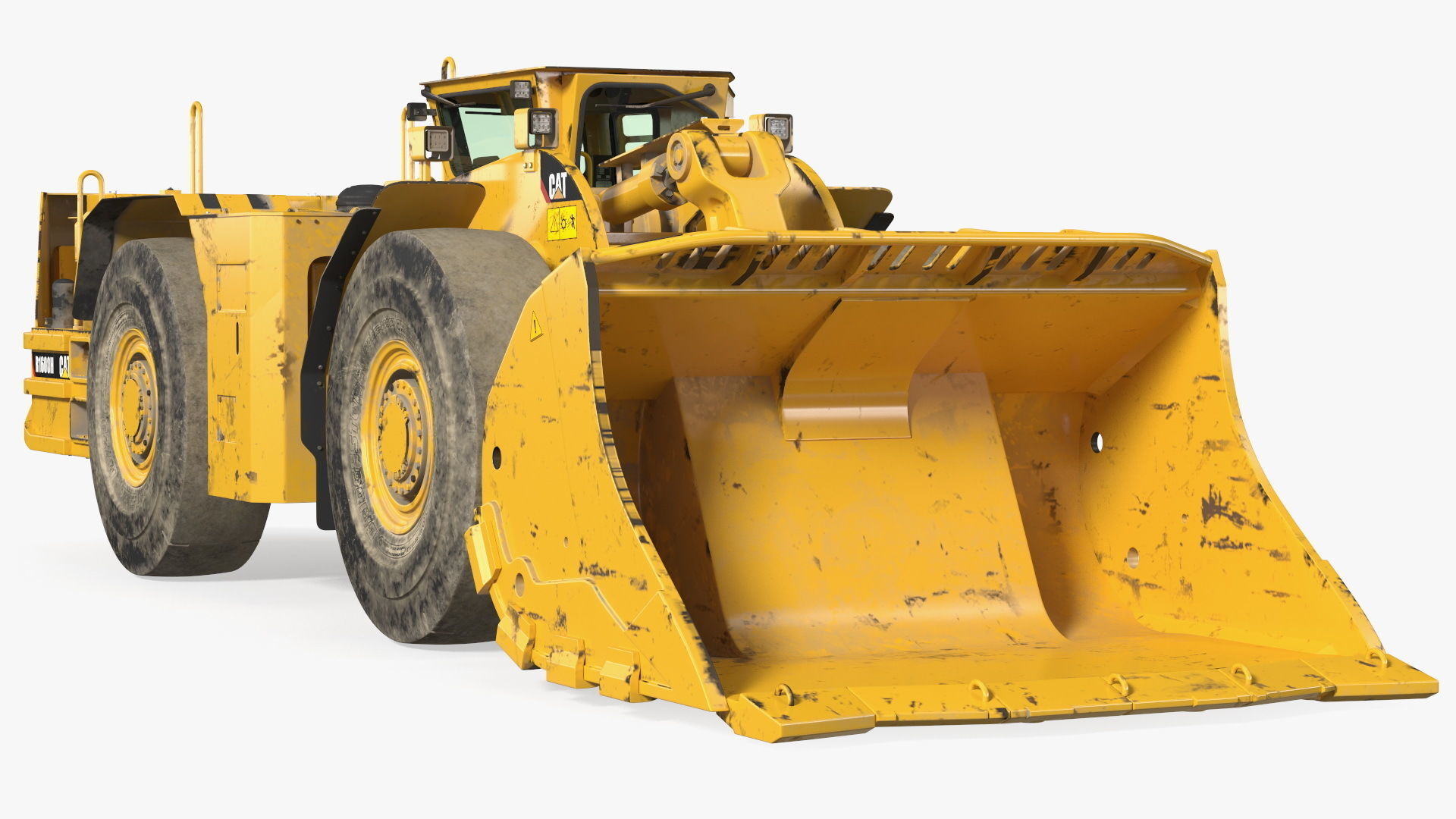Mining Loader CAT R1600H Dirty Rigged 3D model_14