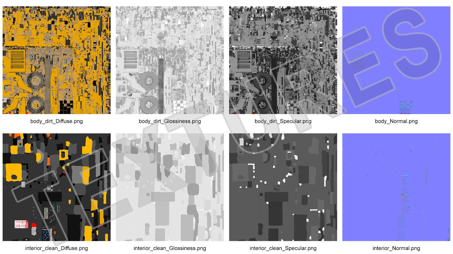 Mining Loader CAT R1600H Dirty Rigged 3D model_30