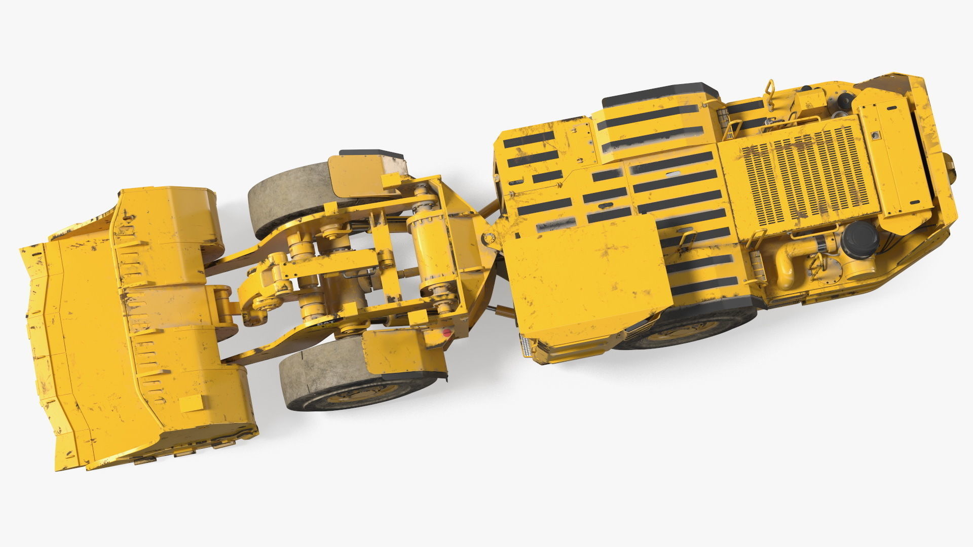 Mining Loader CAT R1600H Dirty Rigged 3D model_15