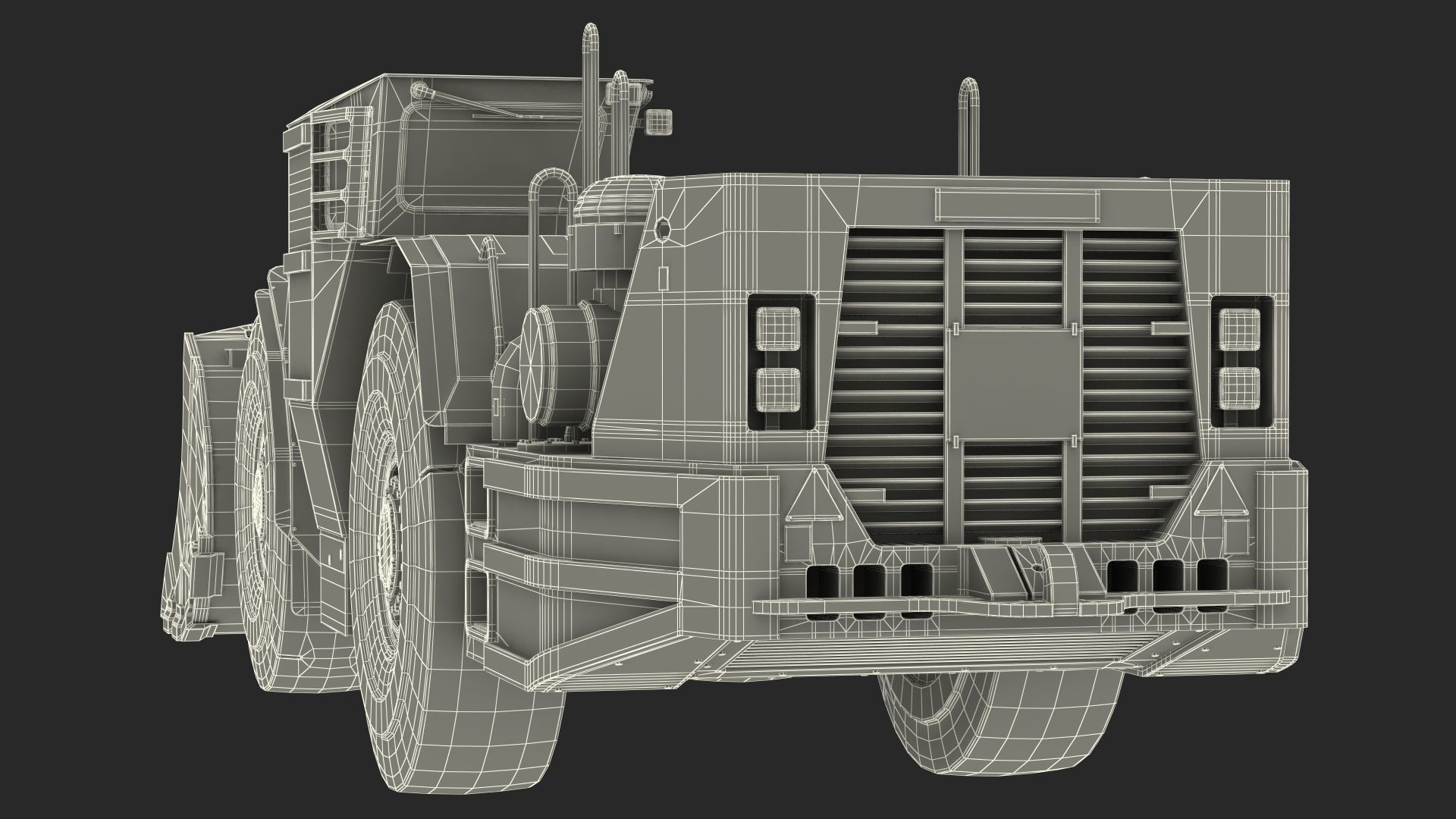 Mining Loader CAT R1600H Dirty 3D model_31