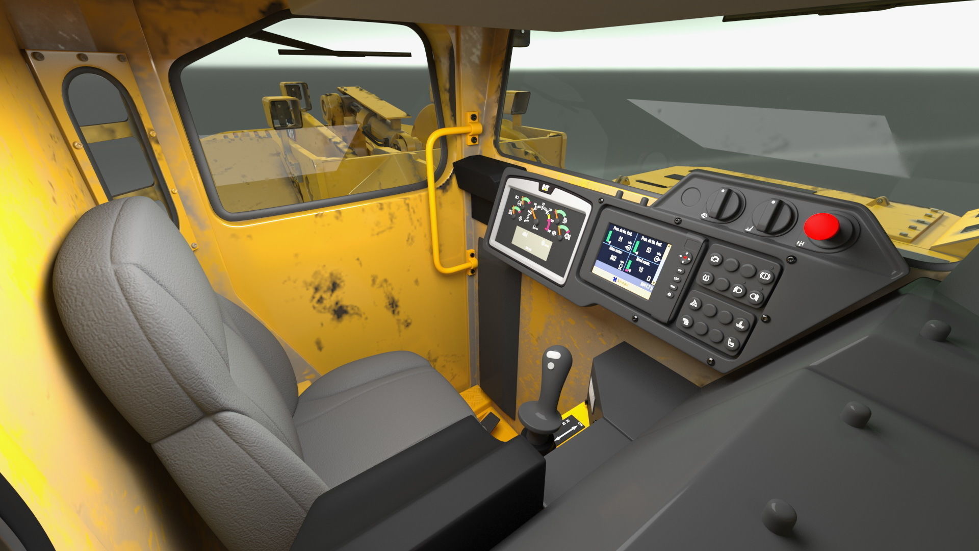 Mining Loader CAT R1600H Dirty 3D model_7