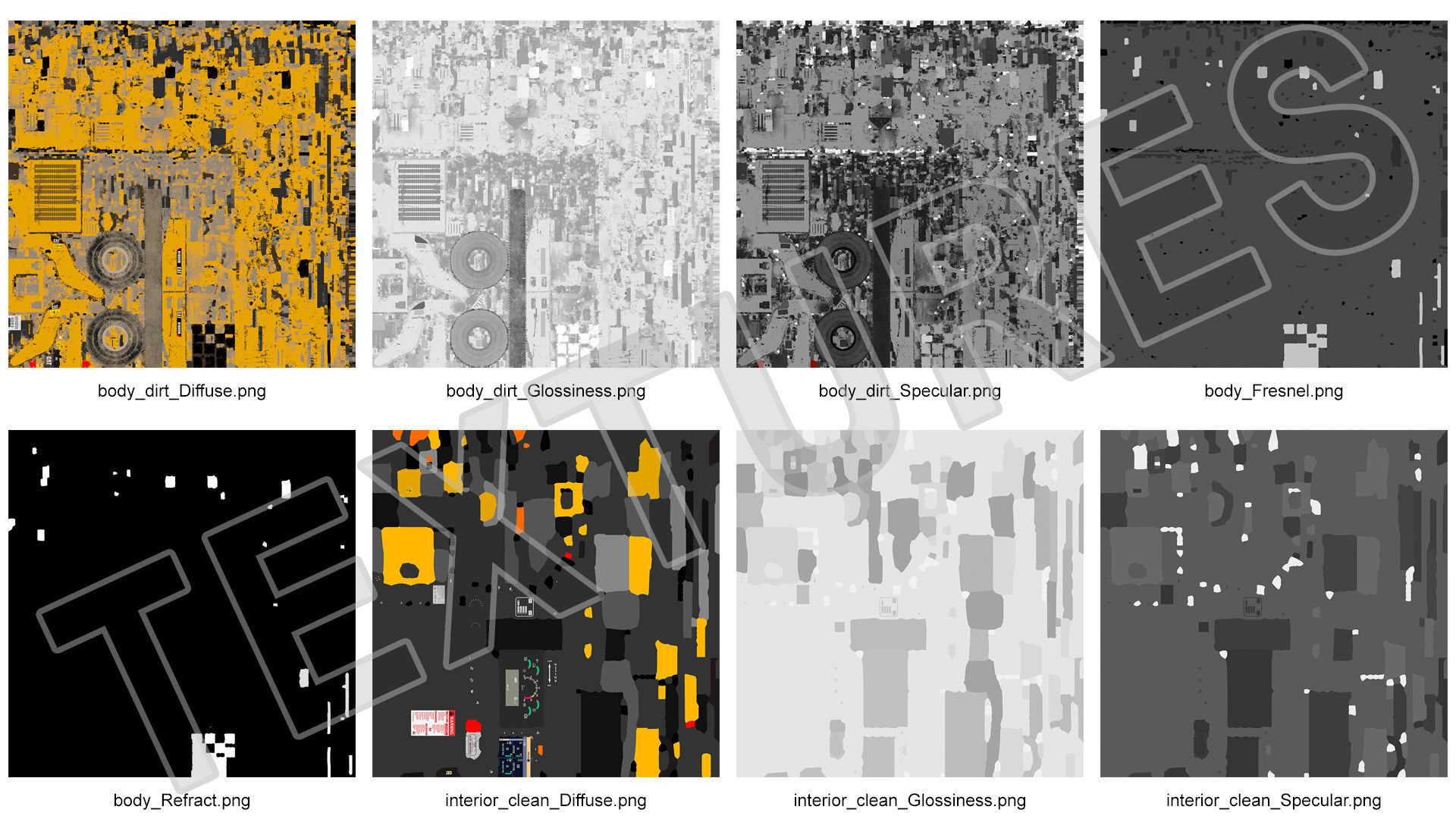 Mining Loader CAT R1600H Dirty 3D model_28