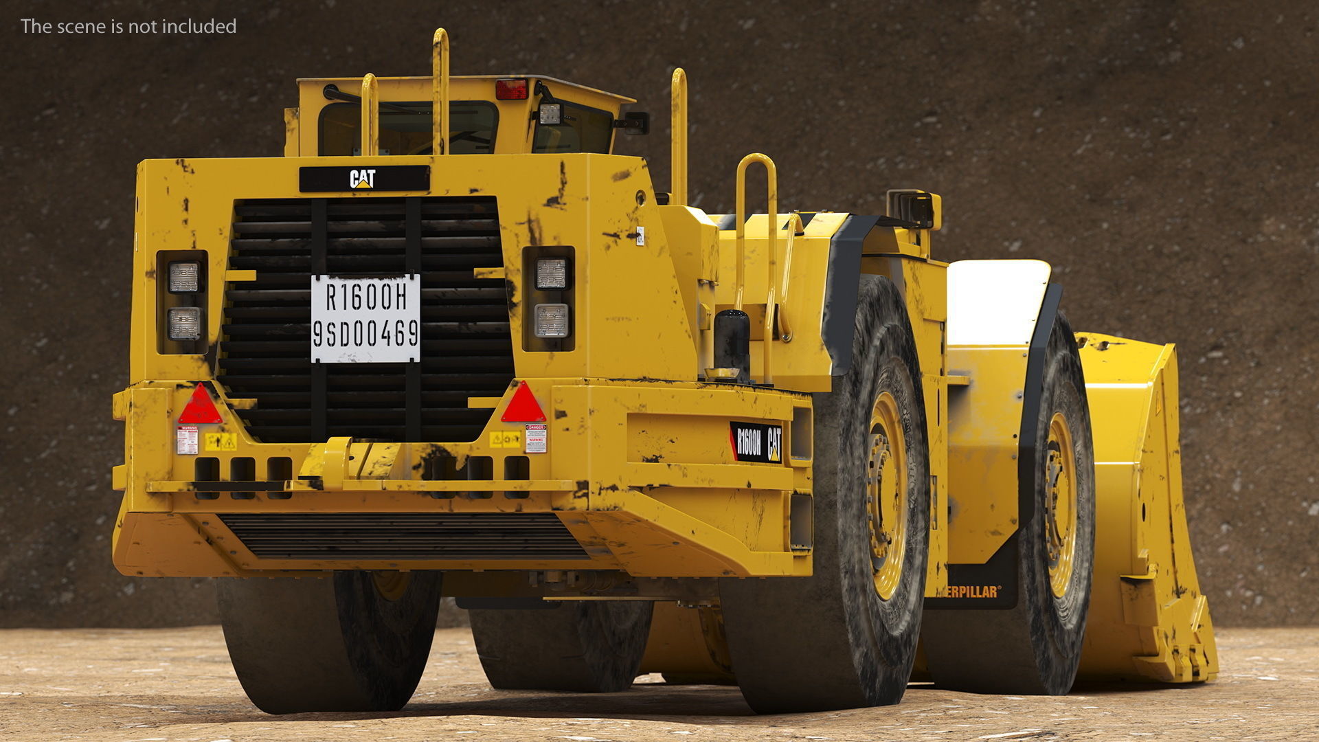 Mining Loader CAT R1600H Dirty 3D model_5