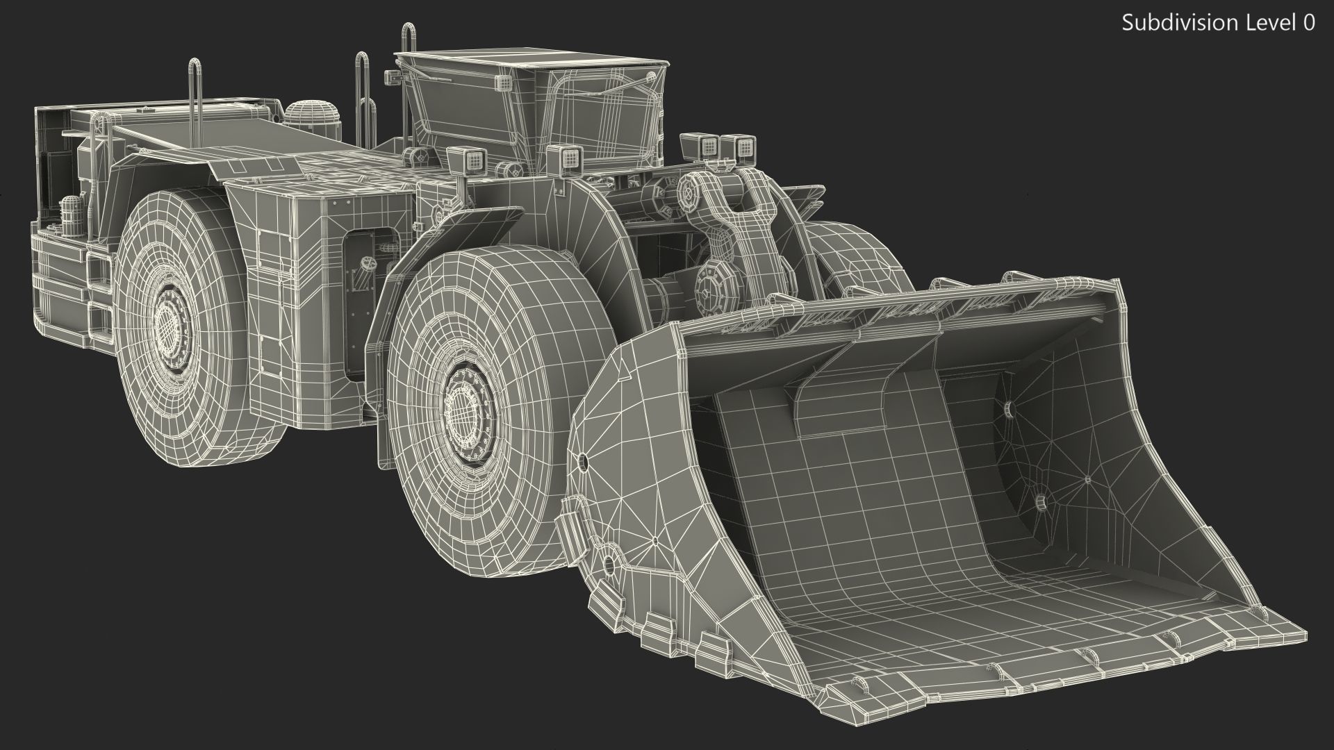 Mining Loader CAT R1600H Dirty 3D model_25