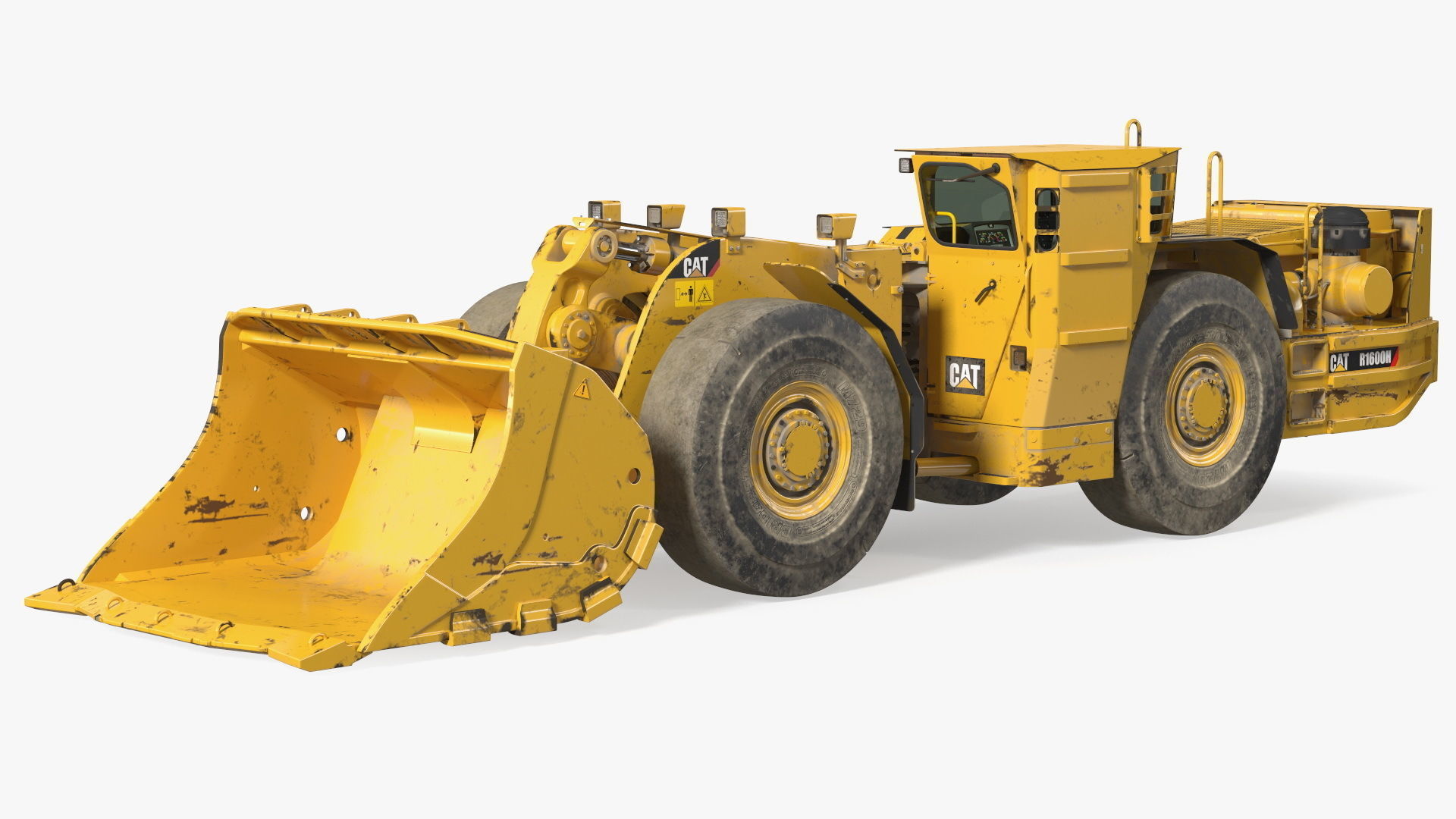Mining Loader CAT R1600H Dirty 3D model_1