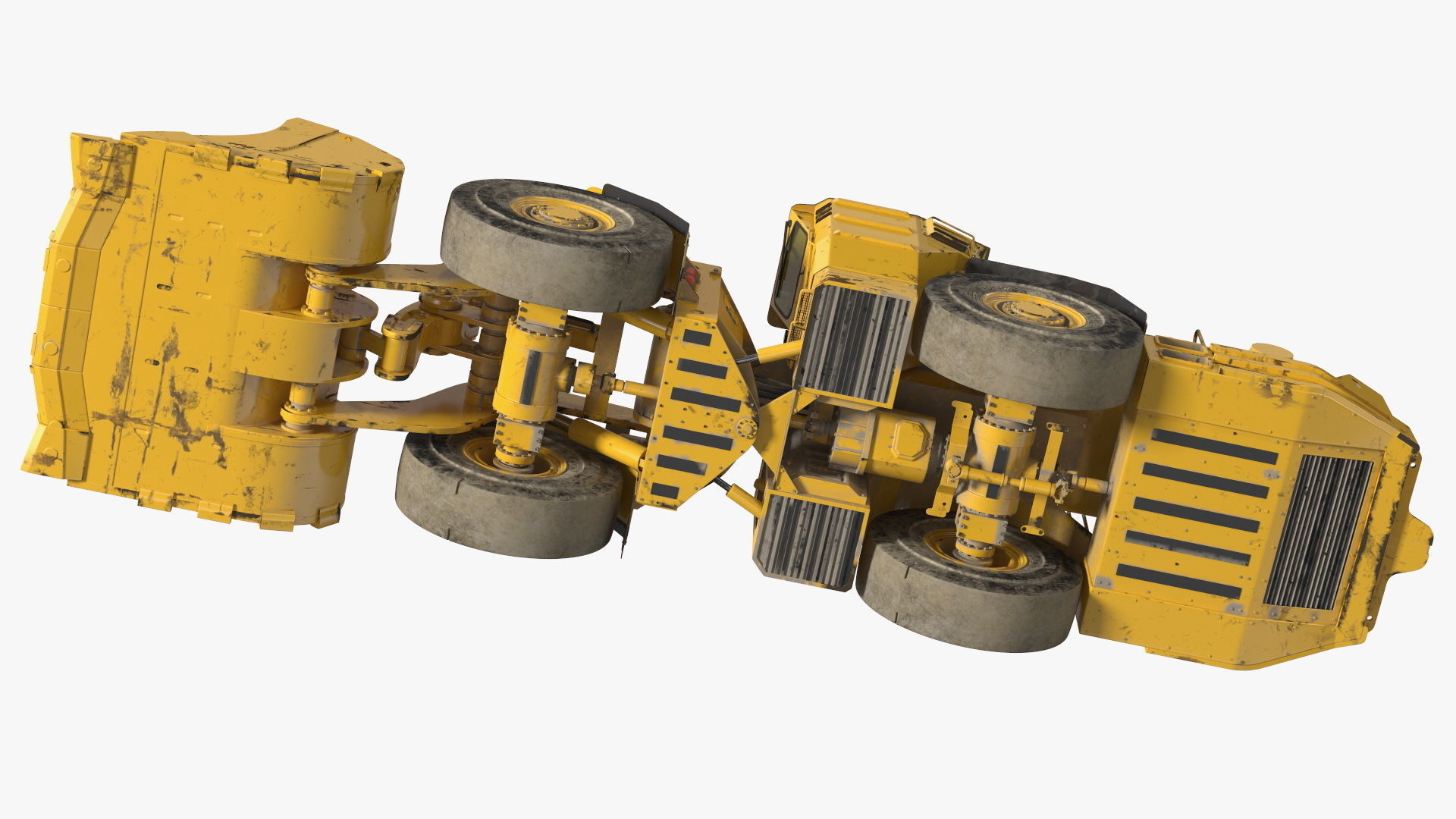 Mining Loader CAT R1600H Dirty 3D model_15