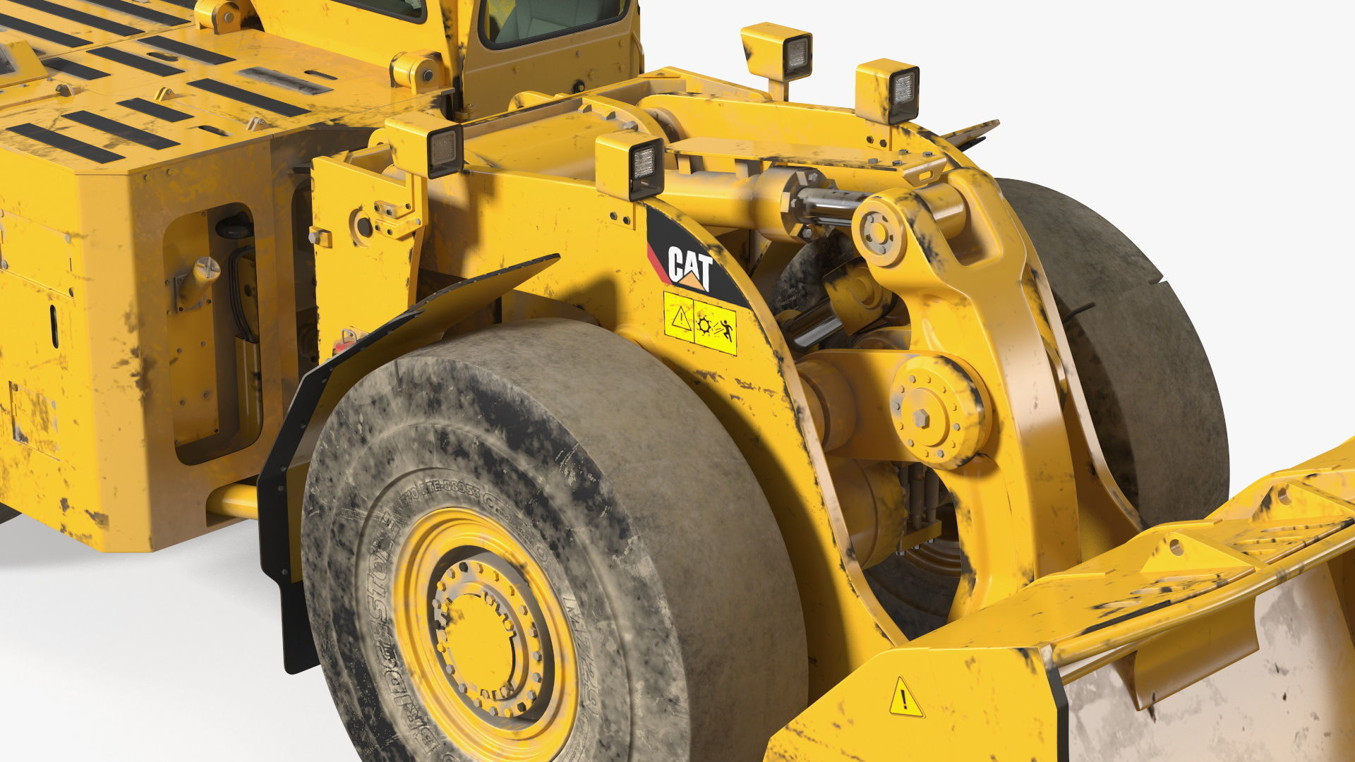 Mining Loader CAT R1600H Dirty 3D model_19