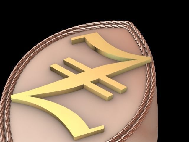 z alphabet designer ring stl verified 3D print model_5