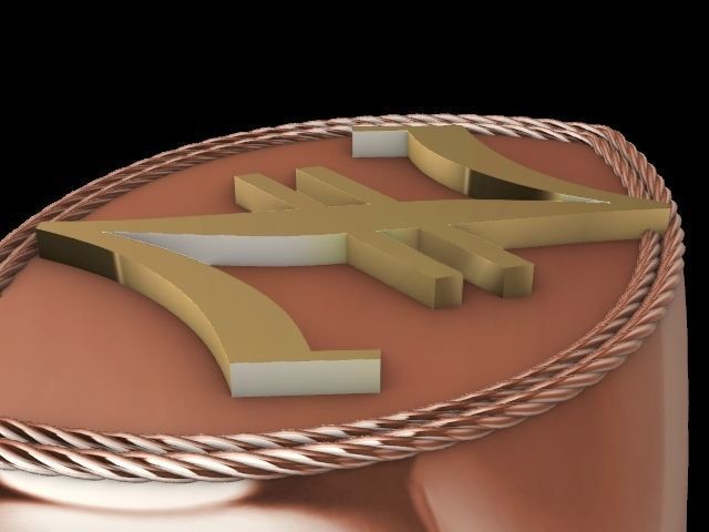 z alphabet designer ring stl verified 3D print model_9