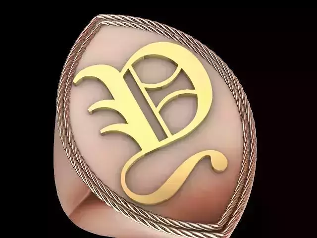 y alphabet designer ring stl verified 