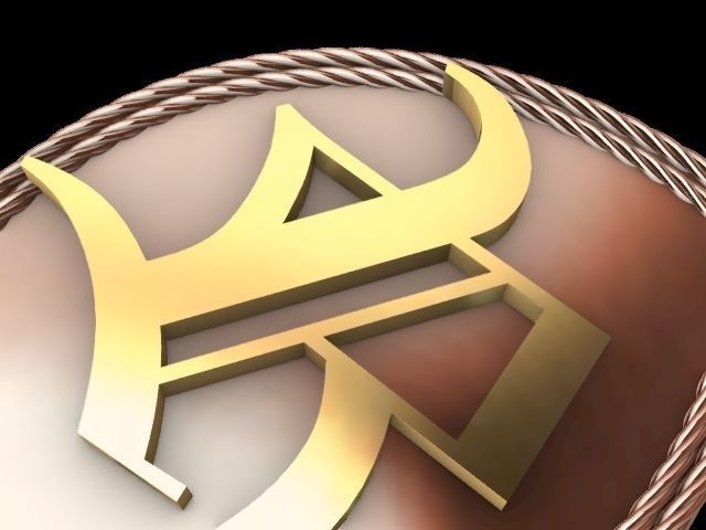 r alphabet ring stl ring verified 3D print model_7