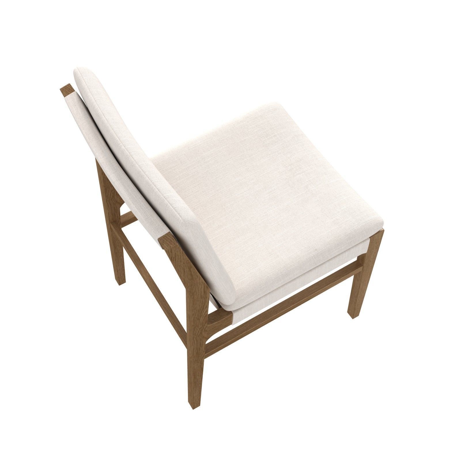 Grayson living four hands aya dining chair natural brown 3D model_4