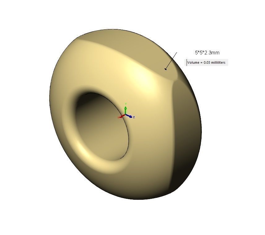 Rounded square bead and bracelet charm sizes 5to8mm 3D print model_11