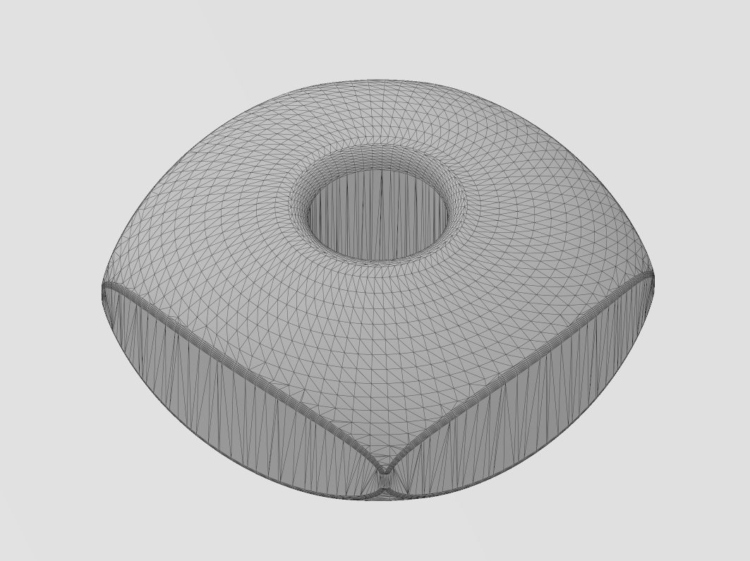 Rounded square bead and bracelet charm sizes 5to8mm 3D print model_13