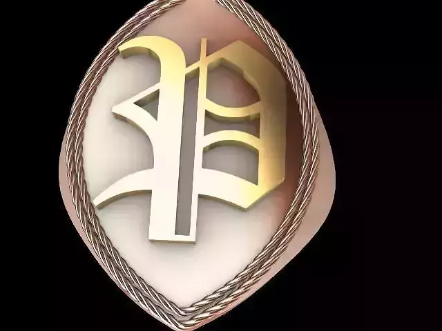 p alphabet ring stl verified 