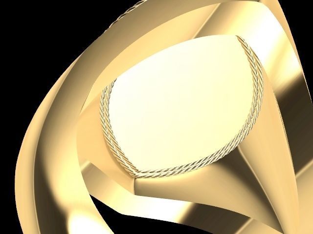 k alphabet ring stl verified  3D print model_5