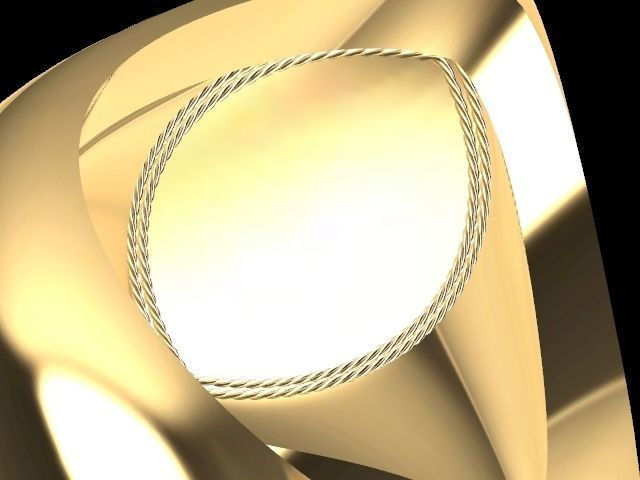 k alphabet ring stl verified  3D print model_10