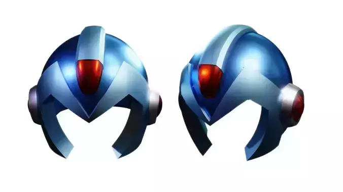 MEGA MAN - HELMET LIGHT UP EFFECCT 3D print model