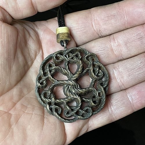 Celtic Tree of Life Wooden Pendant Necklaces 3D print model