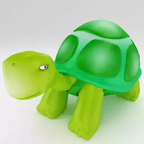 Tortoise cartoon 3d model