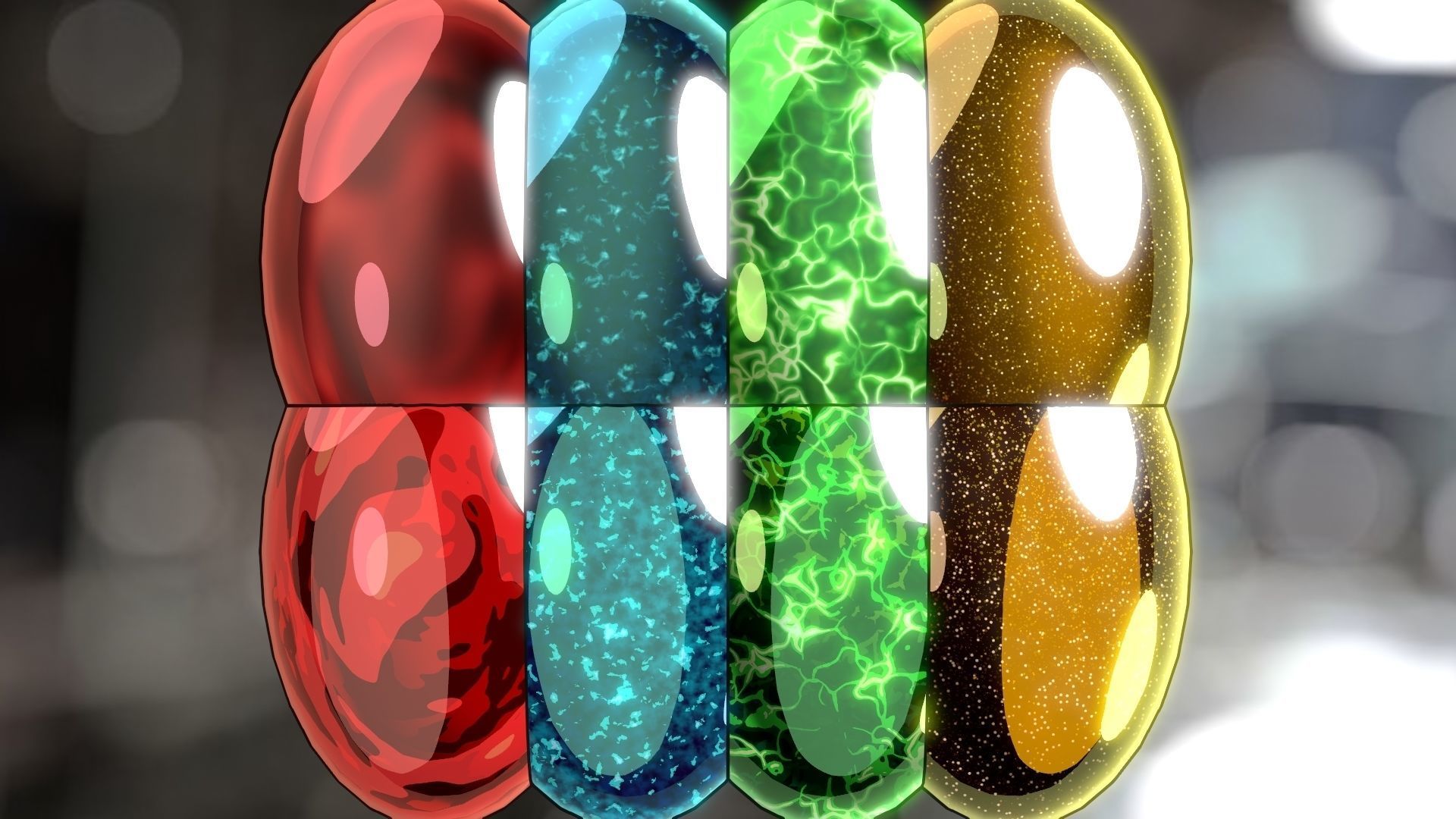 For Anime in Blender - Gems Shaders 3D model_23