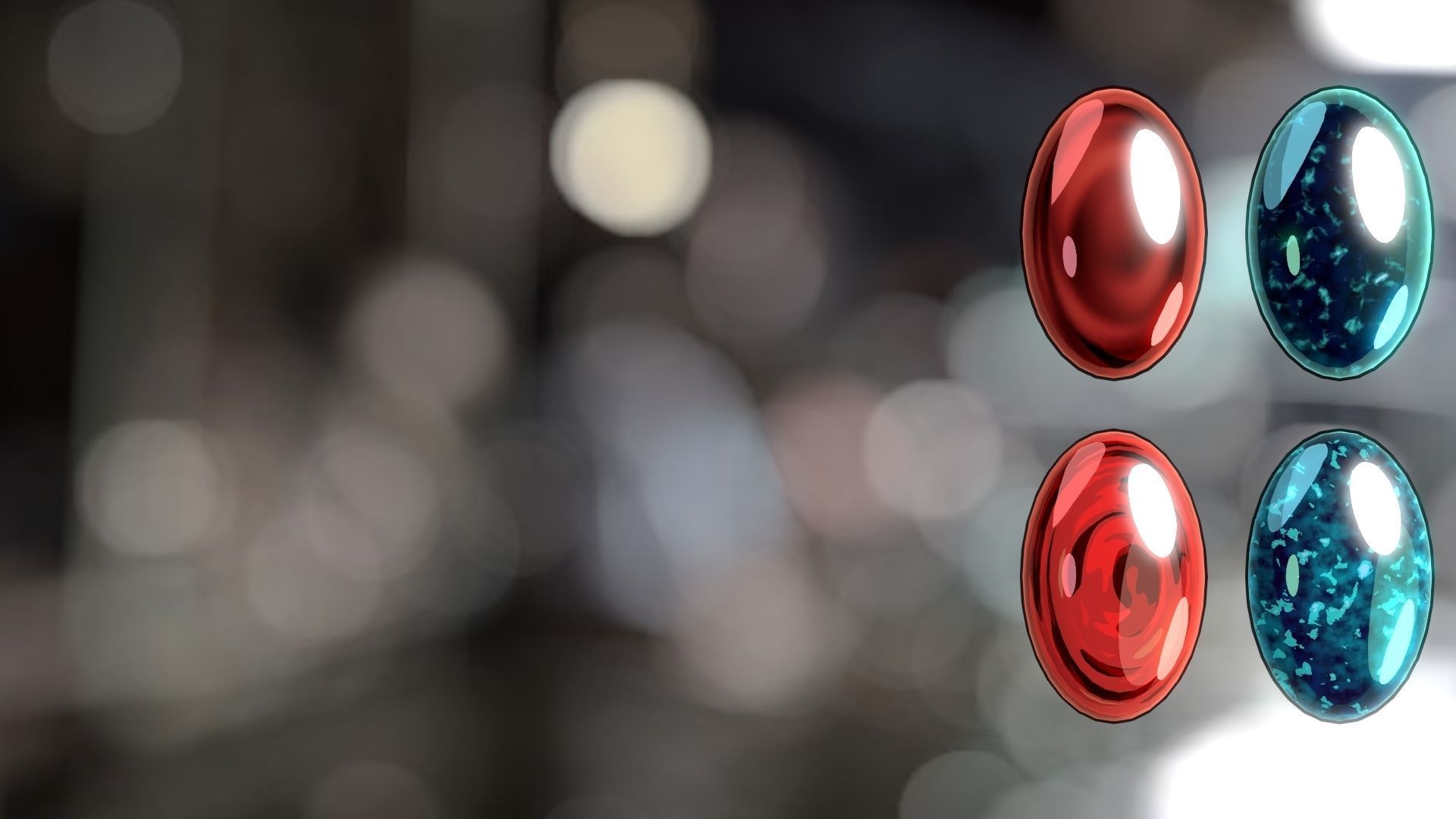 For Anime in Blender - Gems Shaders 3D model_15