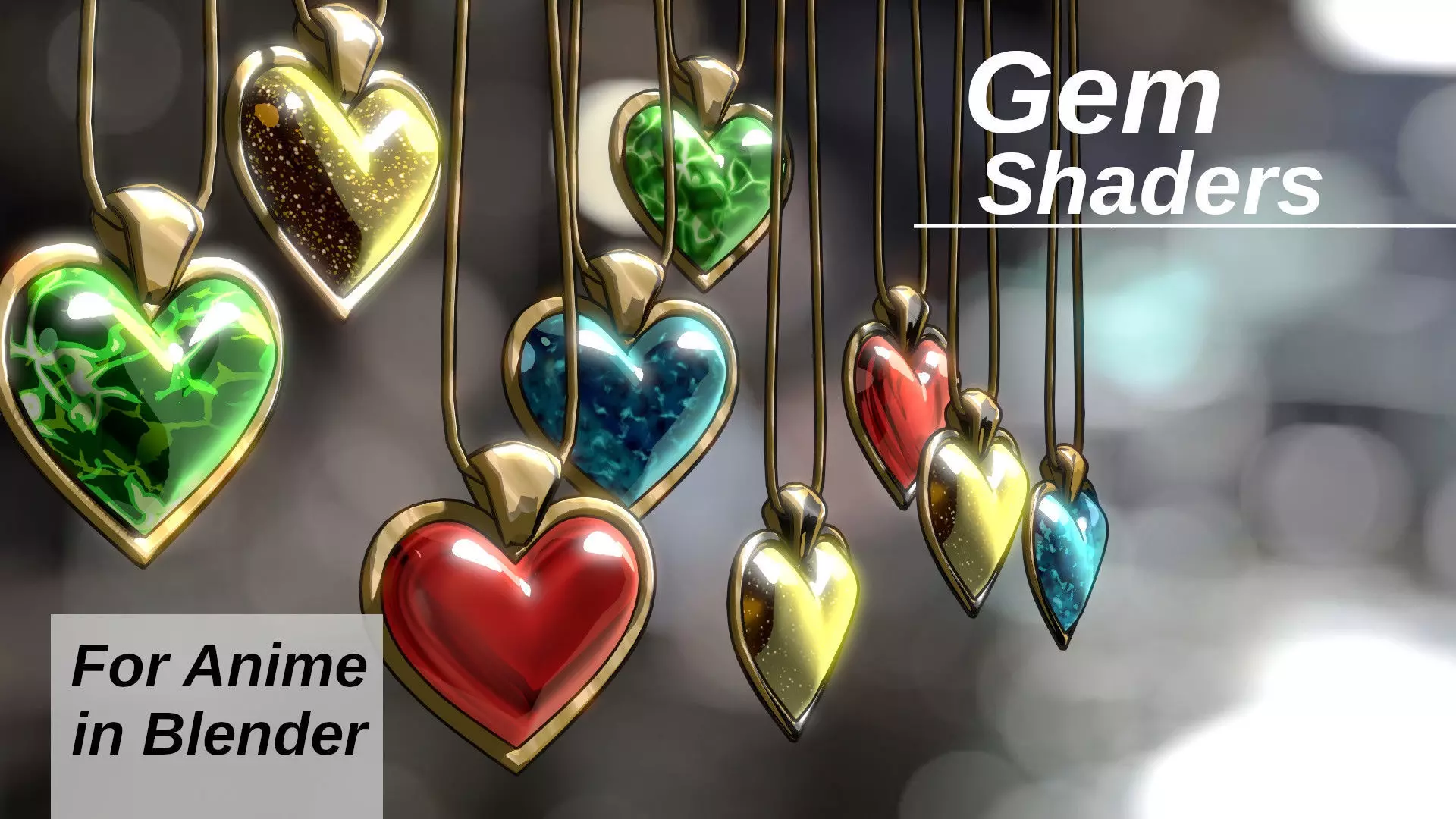 For Anime in Blender - Gems Shaders 3D model_0