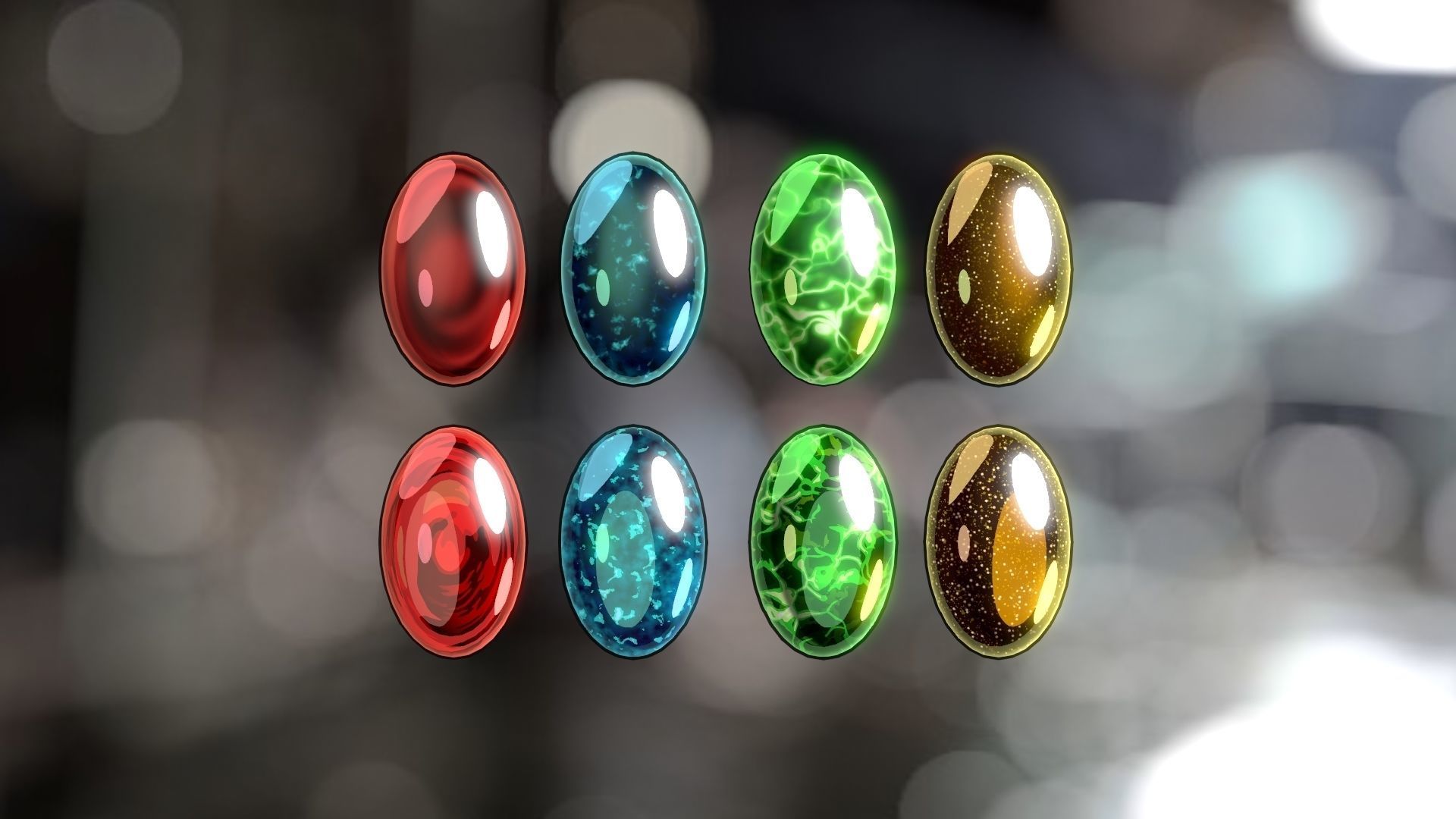 For Anime in Blender - Gems Shaders 3D model_20
