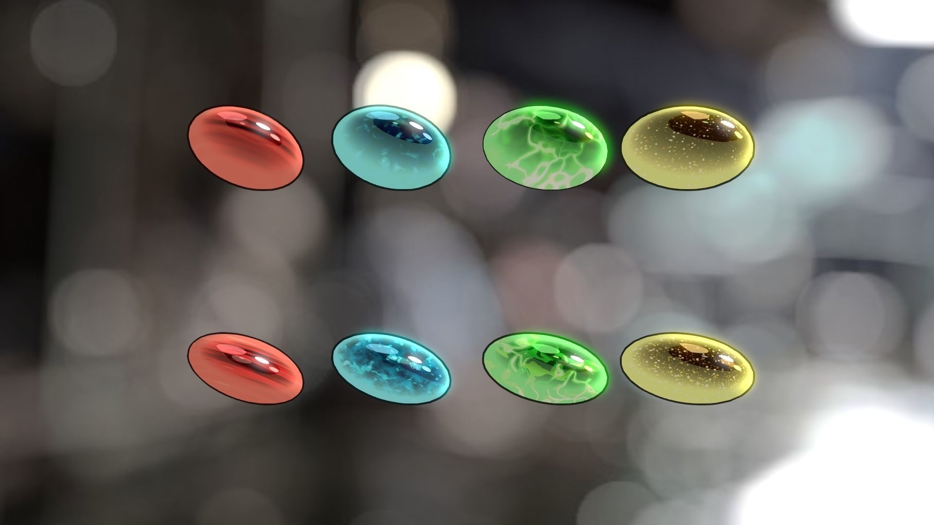 For Anime in Blender - Gems Shaders 3D model_7