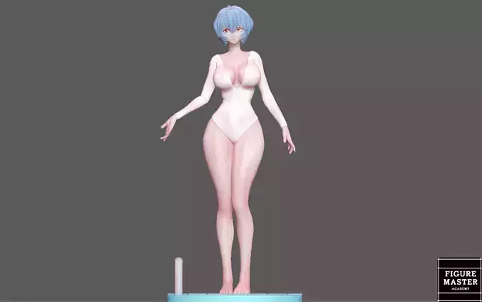 REI AYANAMI EVANGELION GROWN UP SWIMSUIT GIRL PRETTY ANIME 3D print model