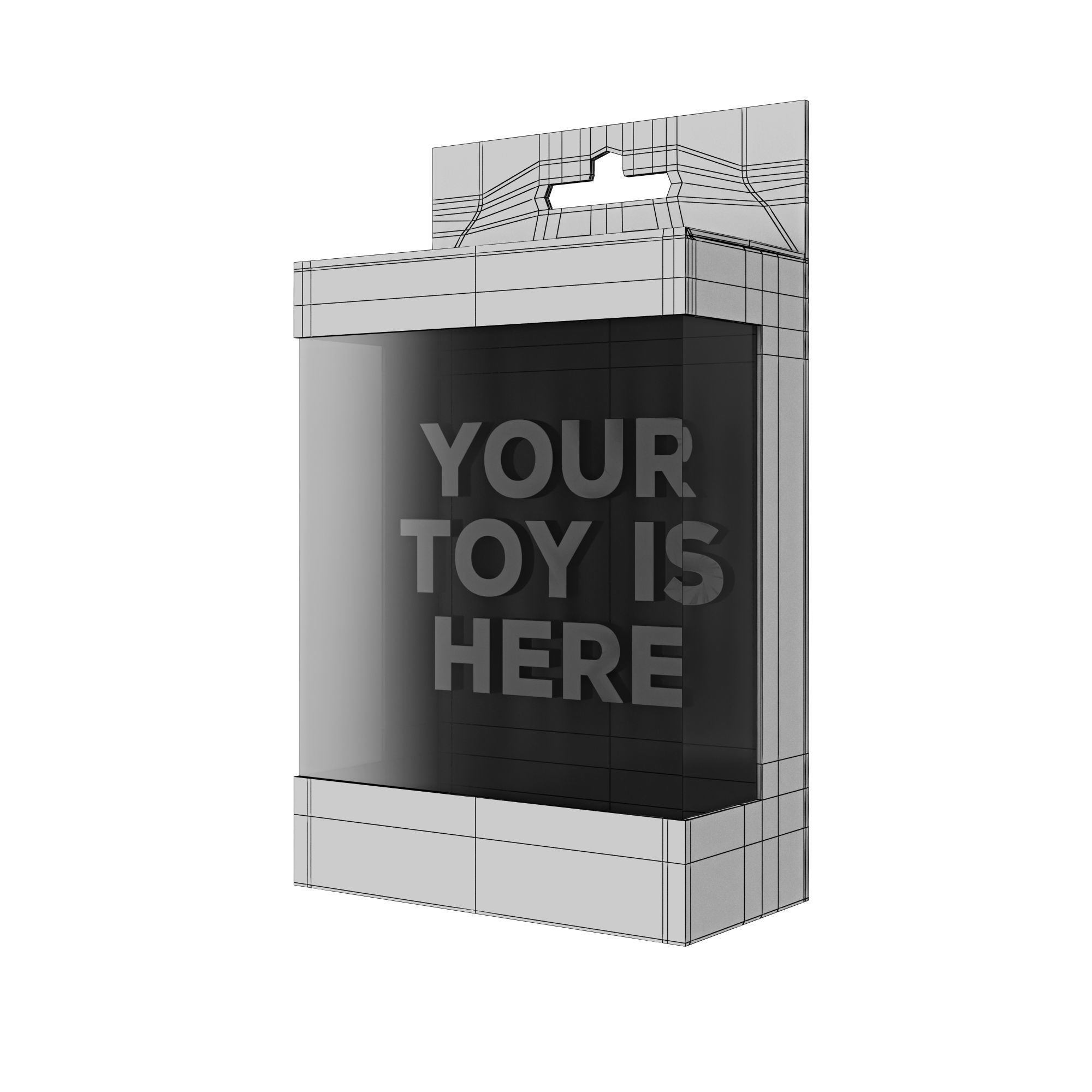 Box for Toys and NFTs 3D model_7