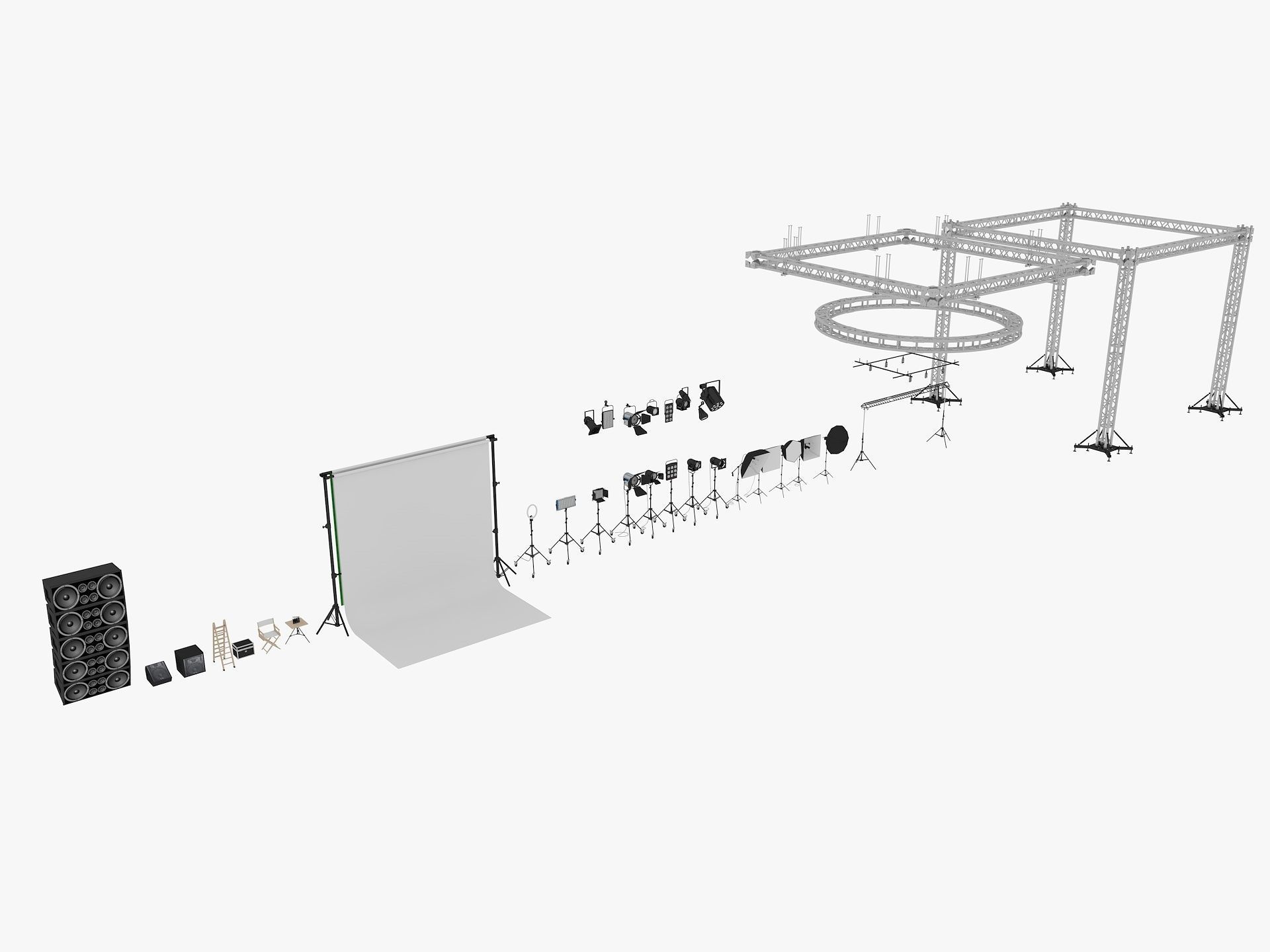 Studio Lighting Collection 2 3D model_1